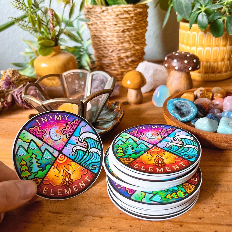 In My Element Camping Stickers