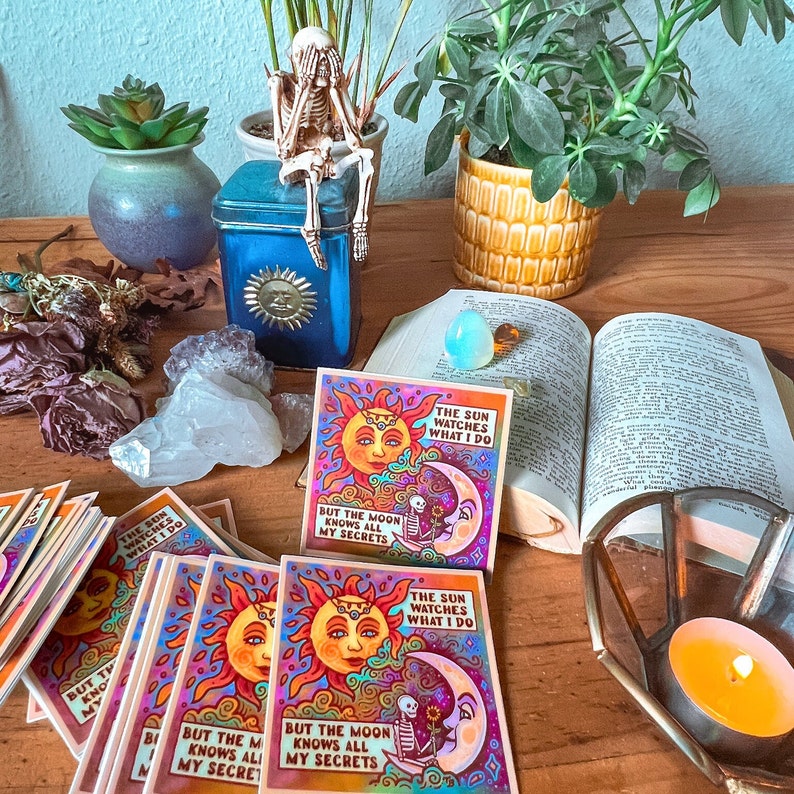 SUN, MOON and SECRETS Sticker
