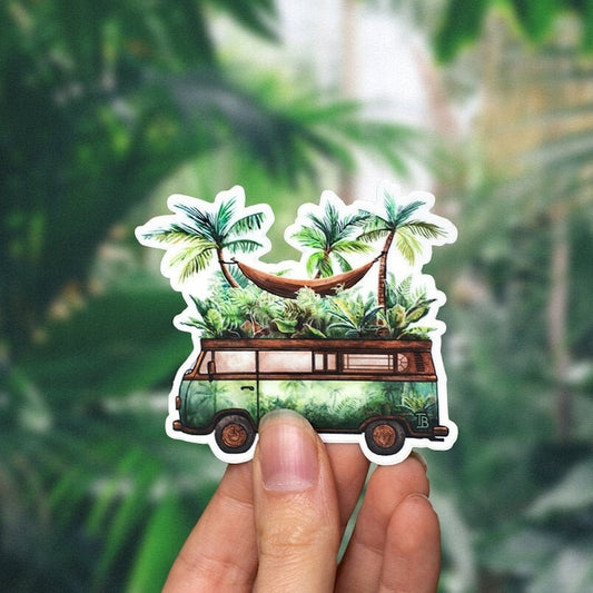 JUNGLE VAN Sticker