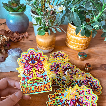 IT'S All ABOUT BALANCE Sticker