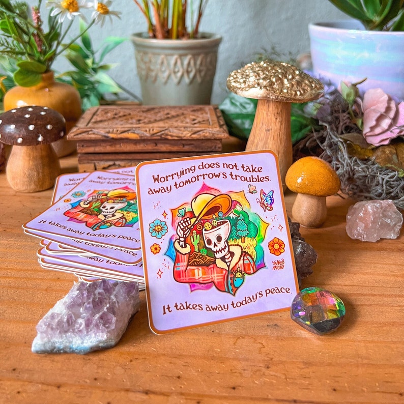 WORRY LESS Sticker