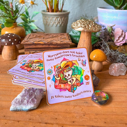 WORRY LESS Sticker