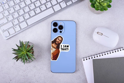 I Saw That Jesus Christ Peeking Meme Sticker