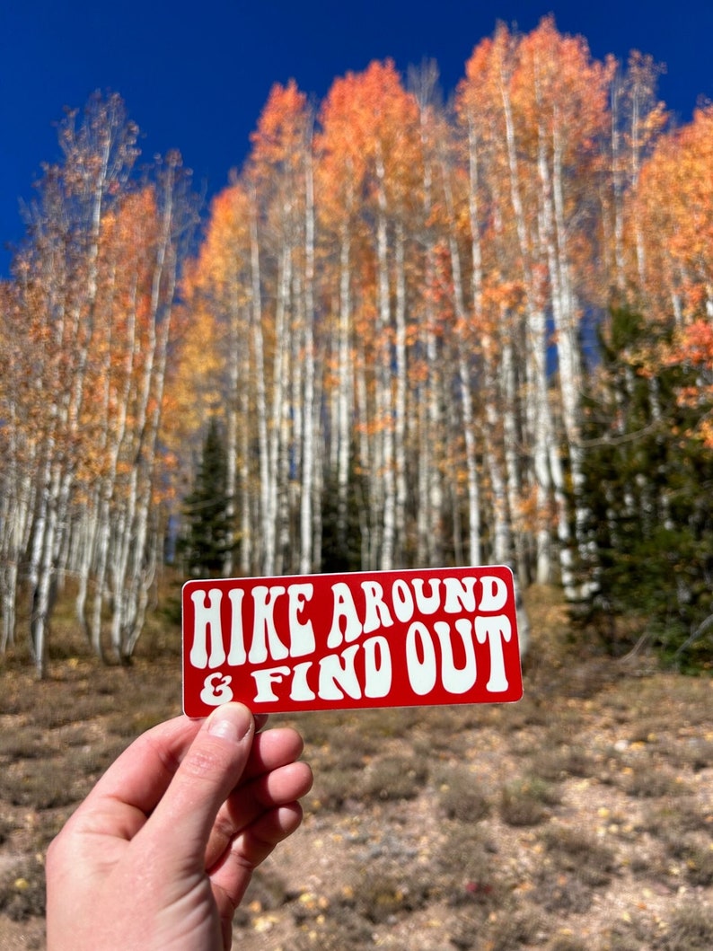 Bike Around & Find Out - Vinyl Sticker