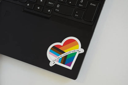 You Can Be Yourself With Me Sticker