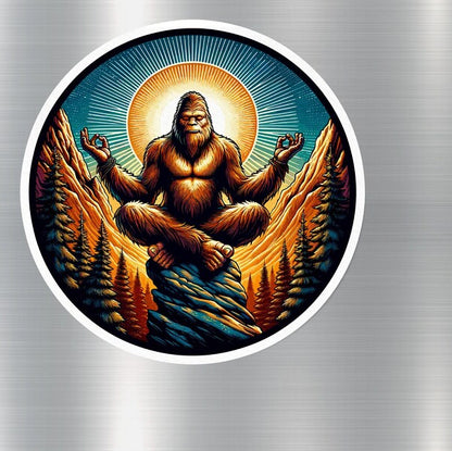 Bigfoot Yoga Sticker