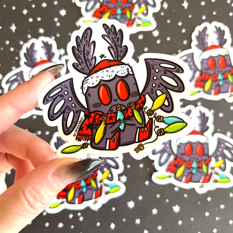 Festive Mothman Sticker