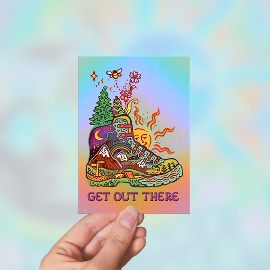 GET OUT THERE Sticker
