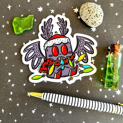 Festive Mothman Sticker