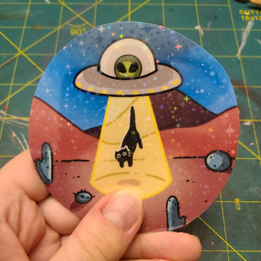 UFO Kitty Sticker