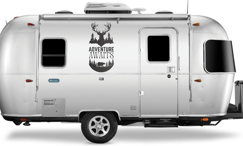Adventure Awaits Camper RV Decal