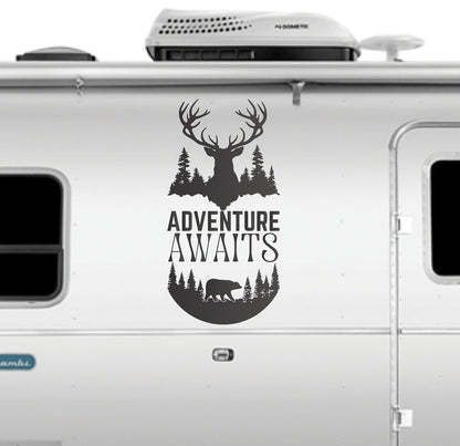 Adventure Awaits Camper RV Decal