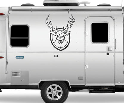 Deer Camper RV Decal Whitetail