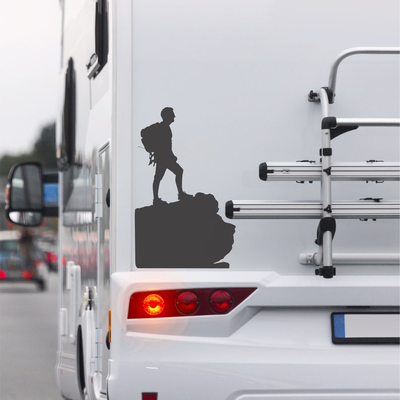 Hiking Camper RV Decal