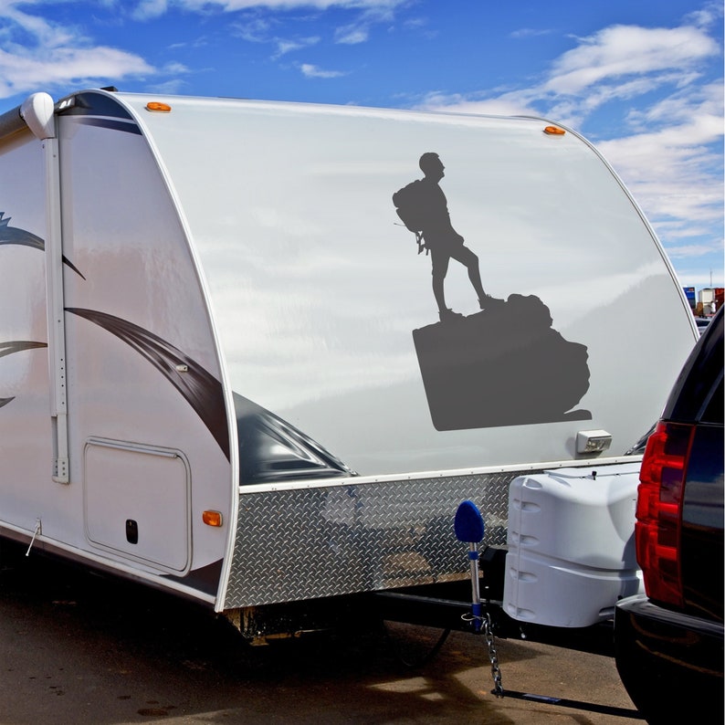 Hiking Camper RV Decal