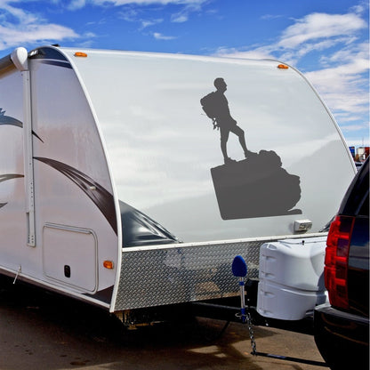 Hiking Camper RV Decal