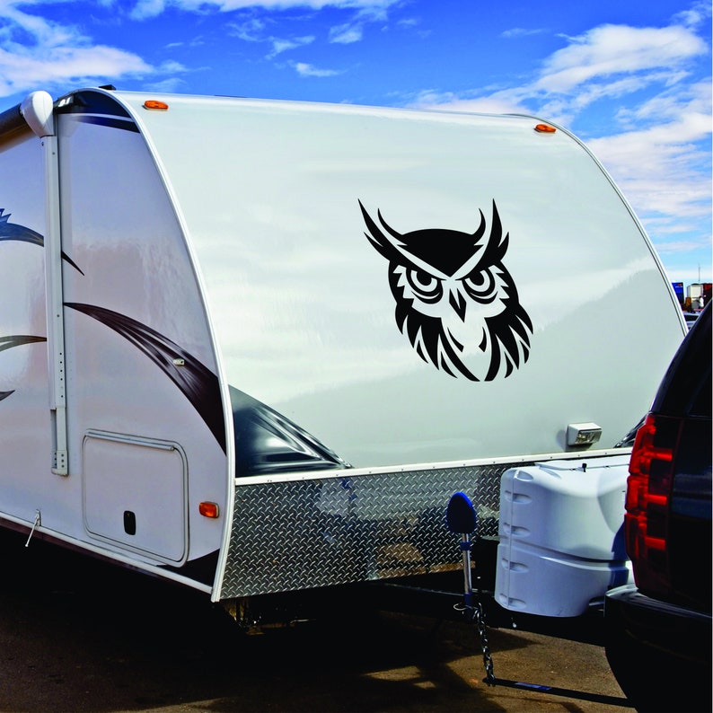 Owl Decal For Camper RV