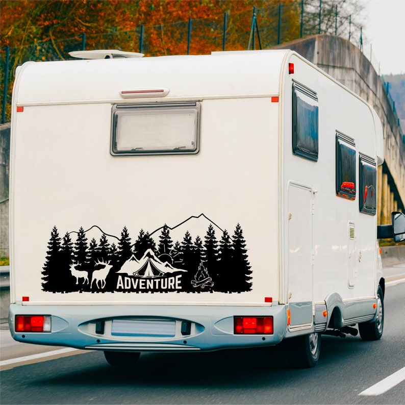 Adventure Awaits Camper RV Decal
