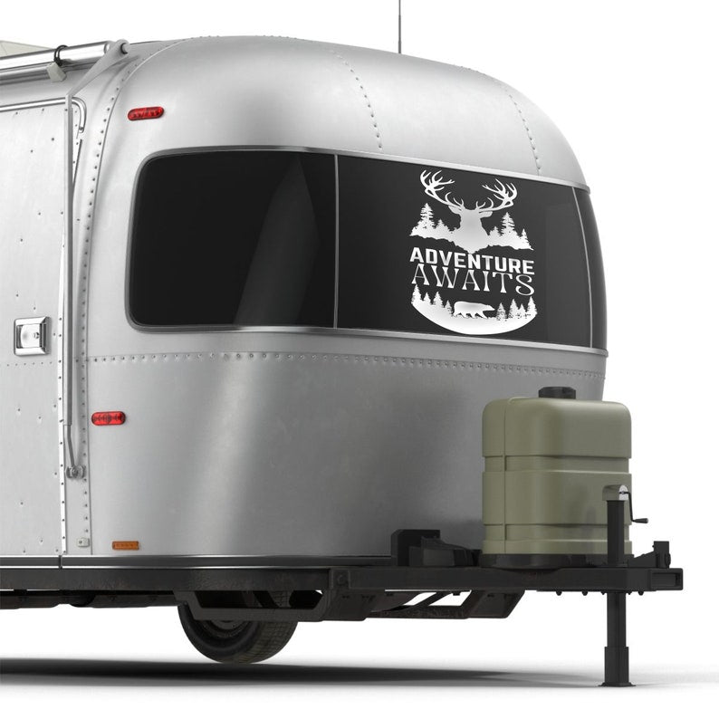 Adventure Awaits Camper RV Decal
