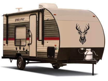Camper RV Decal Whitetail Deer