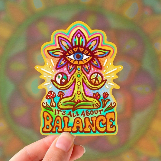 IT'S All ABOUT BALANCE Sticker