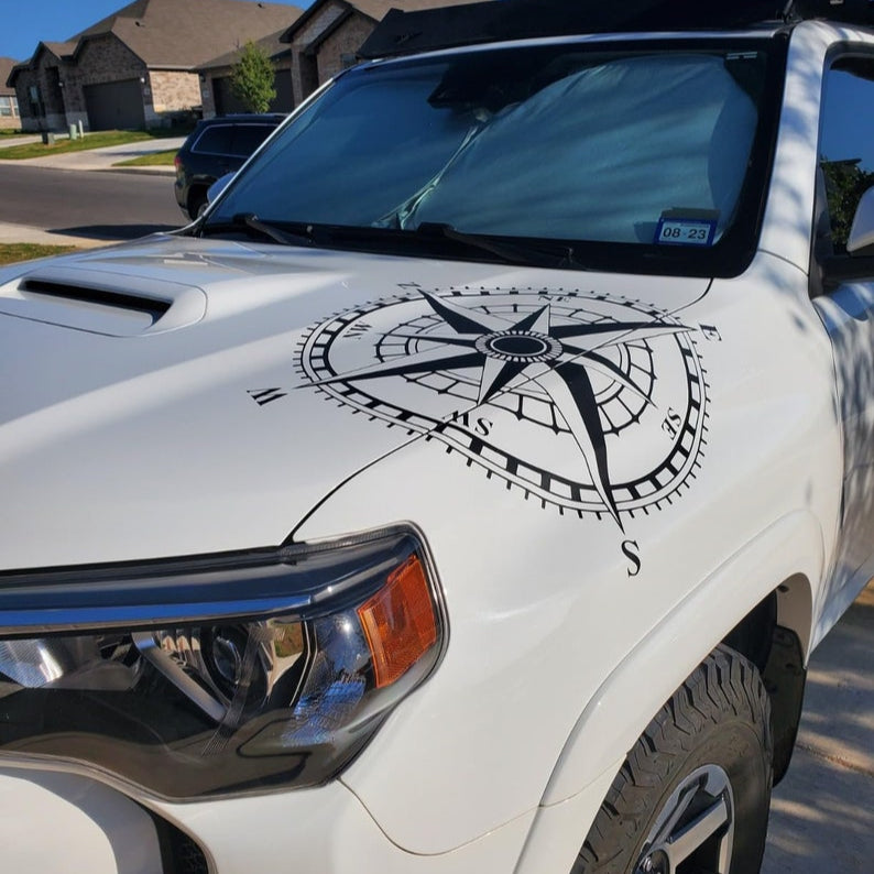 Compass Rose Camper RV Decal