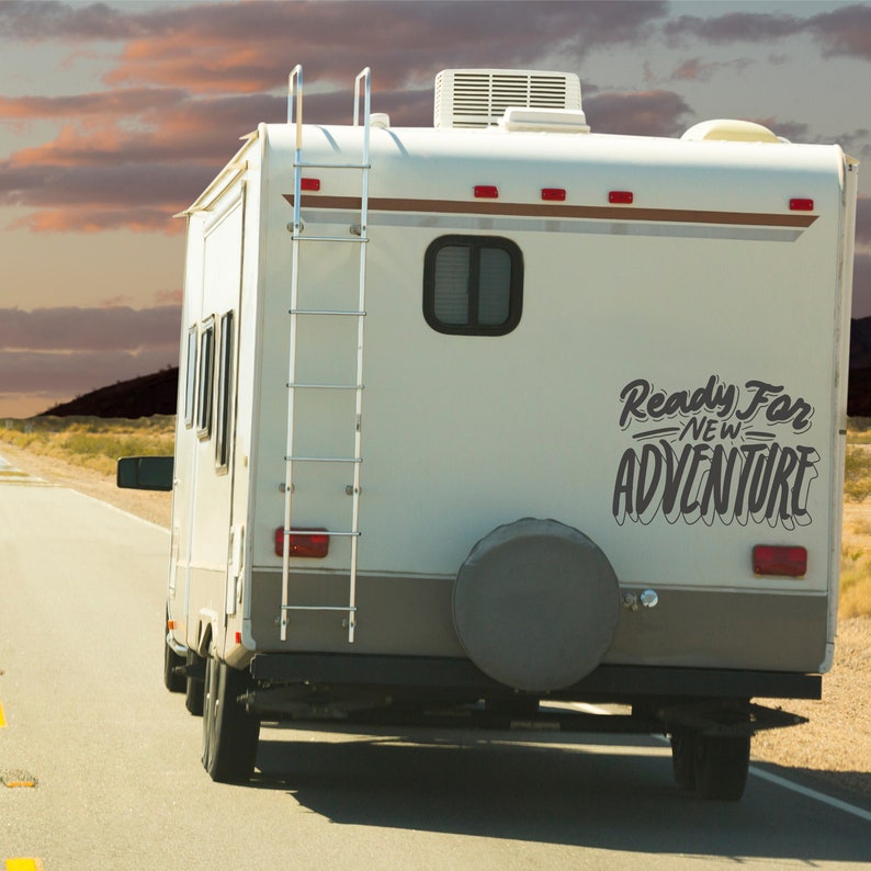 Adventure Awaits Camper RV Decal