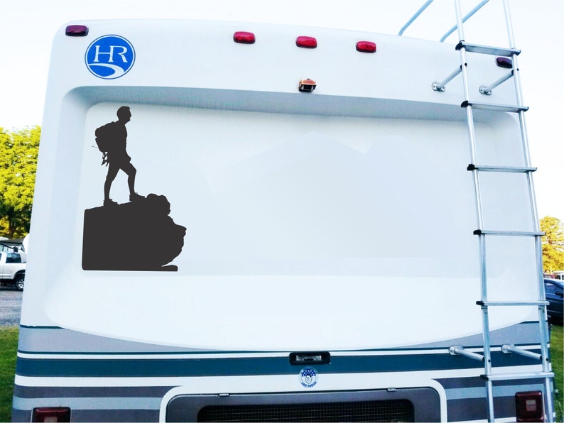 Hiking Camper RV Decal