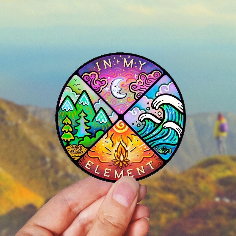 In My Element Camping Stickers