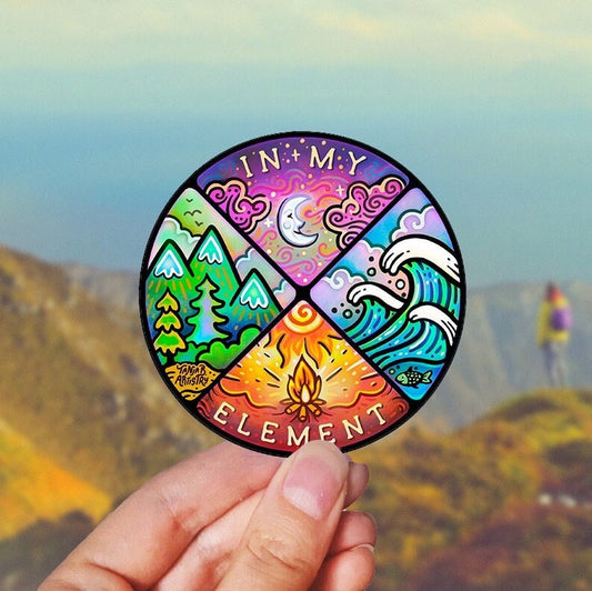 In My Element Camping Stickers