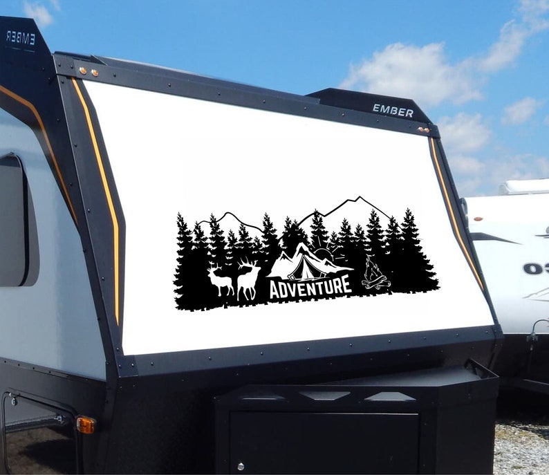 Adventure Awaits Camper RV Decal