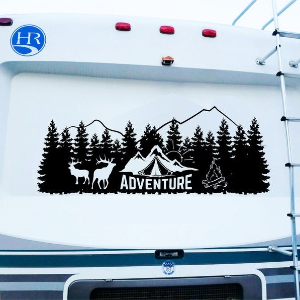 Adventure Awaits Camper RV Decal