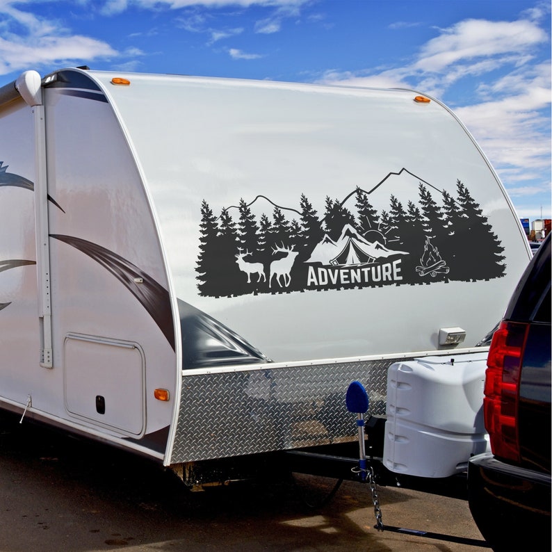 Adventure Awaits Camper RV Decal