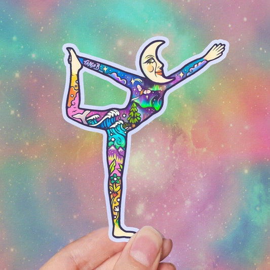 MOON YOGA Sticker