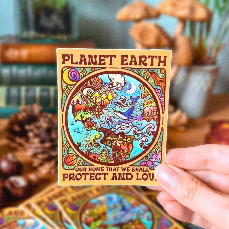 PLANET EARTH - Protect and Love Stickers