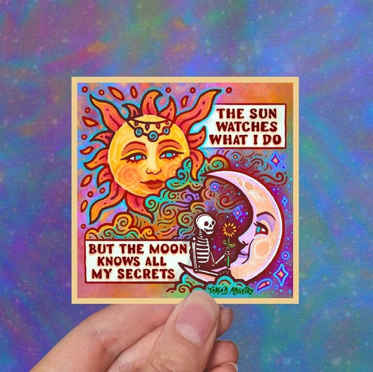 SUN, MOON and SECRETS Sticker