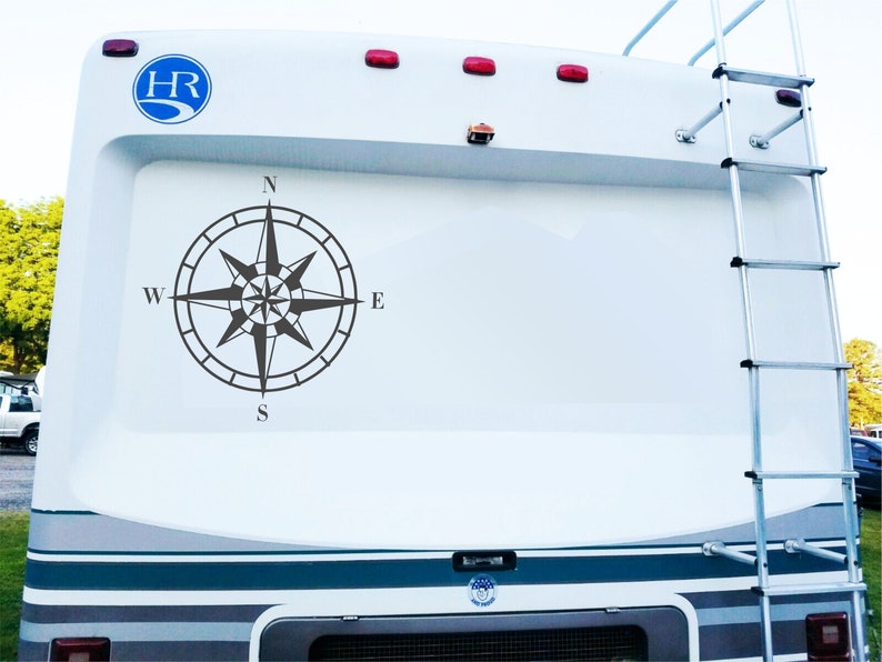 Compass Rose Camper RV Decal