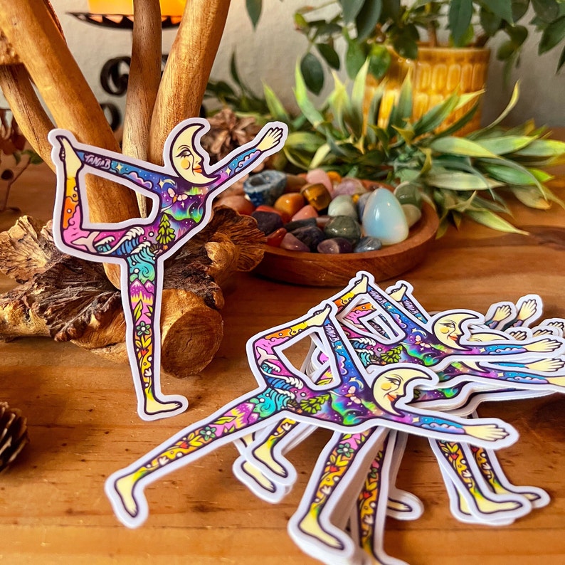 MOON YOGA Sticker