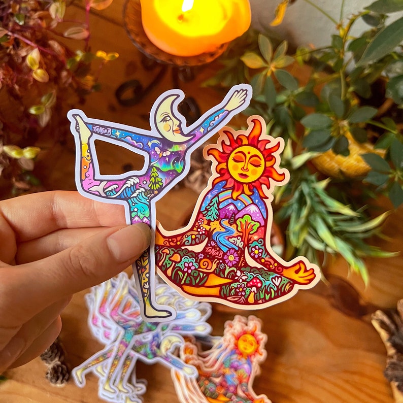 SUN MEDITATION Sticker