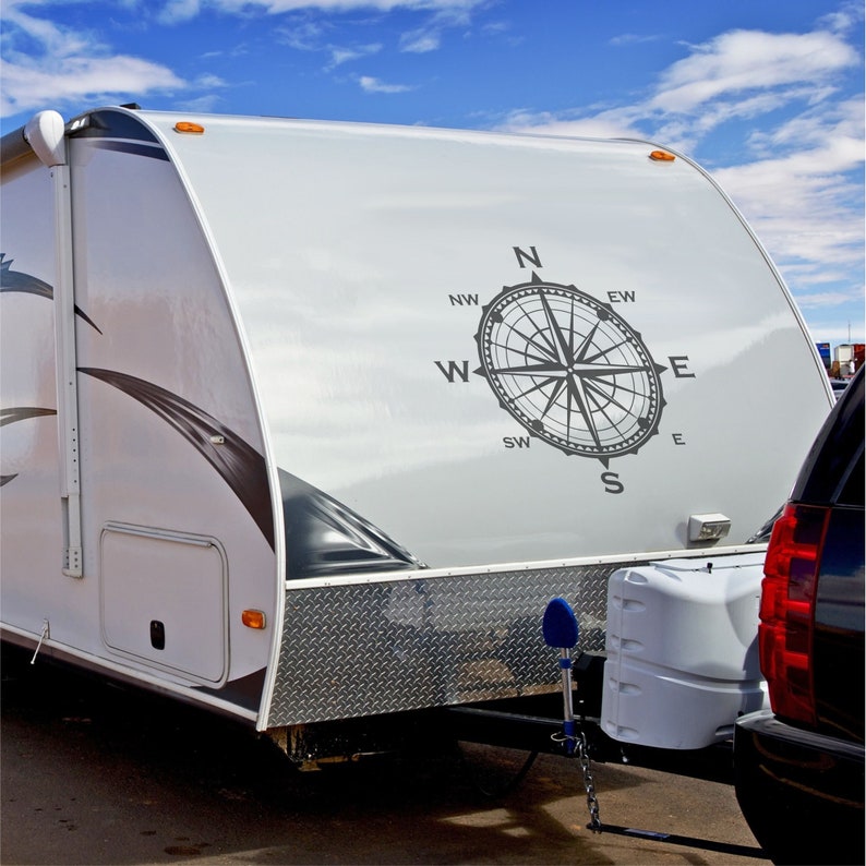 Compass Rose Camper RV Decal