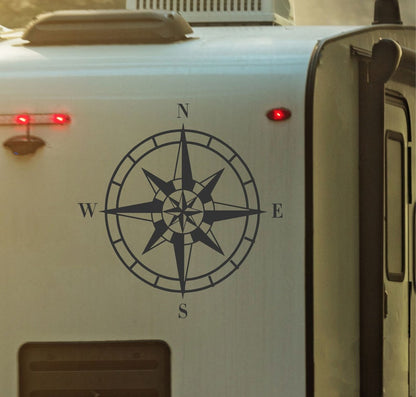 Compass Rose Camper RV Decal