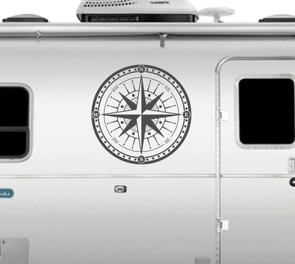 Compass Rose Camper RV Decal