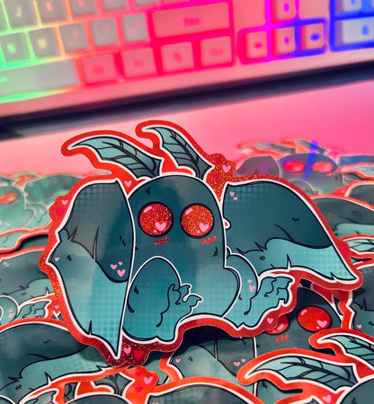 Mothman Cryptid Sticker
