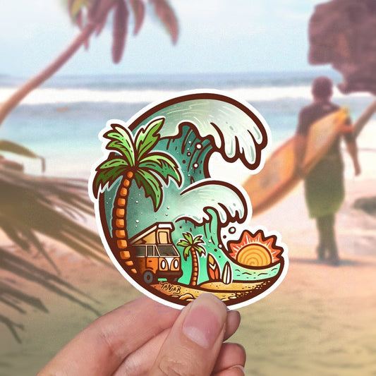 RIDE THE WAVE Sticker
