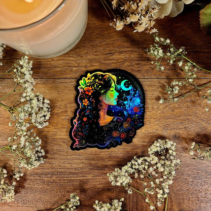 Holographic Gypsy Witch Sticker