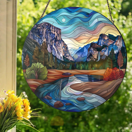 Yosemite National Park Stained Glass Suncatcher