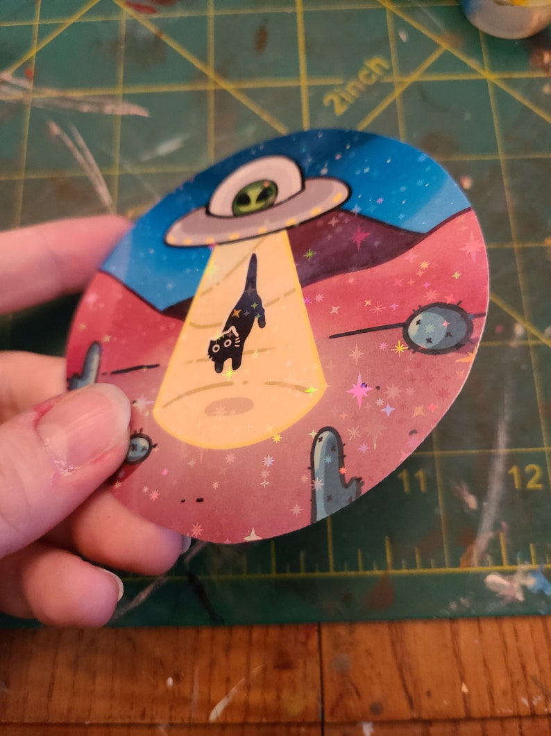 UFO Kitty Sticker