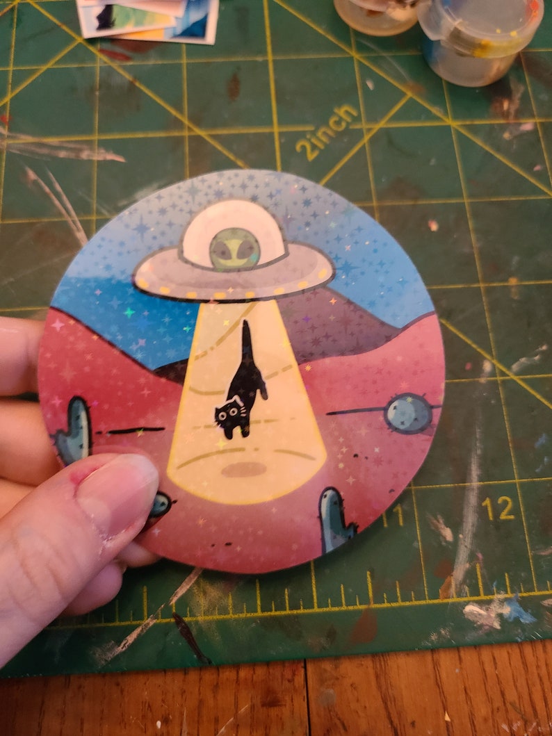 UFO Kitty Sticker