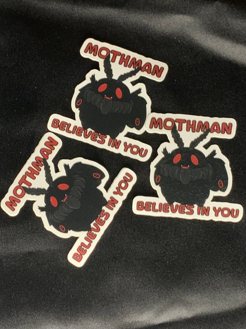 Mothman Believes In You Sticker