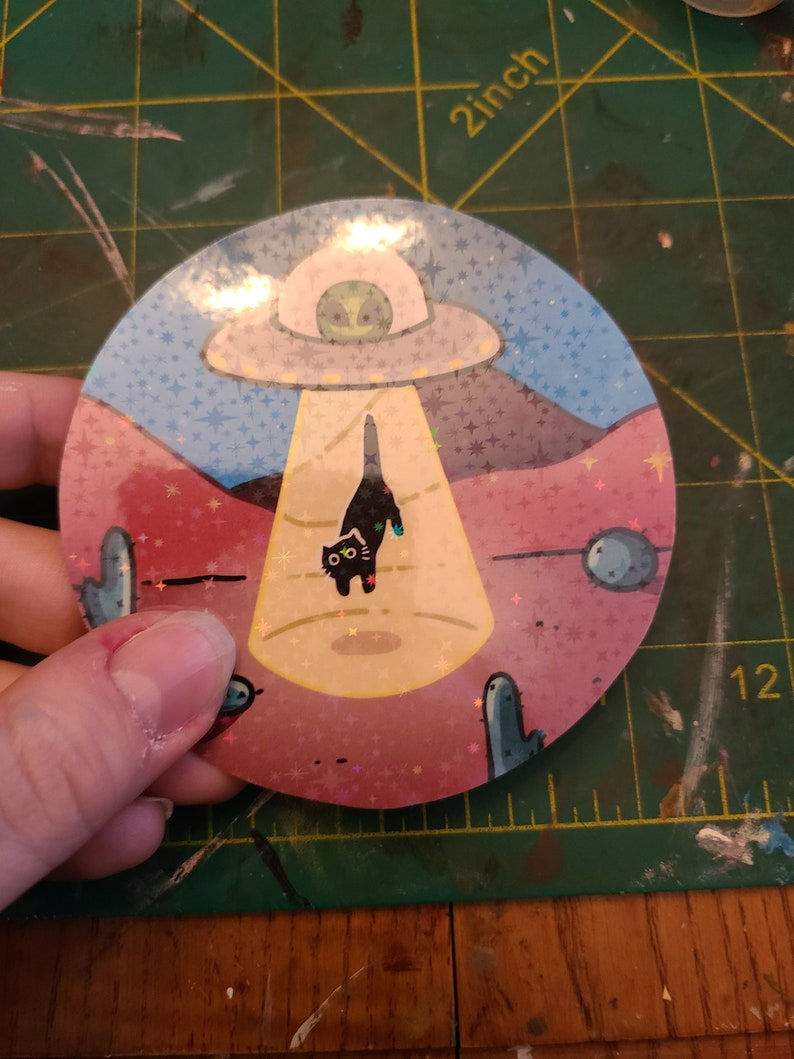 UFO Kitty Sticker